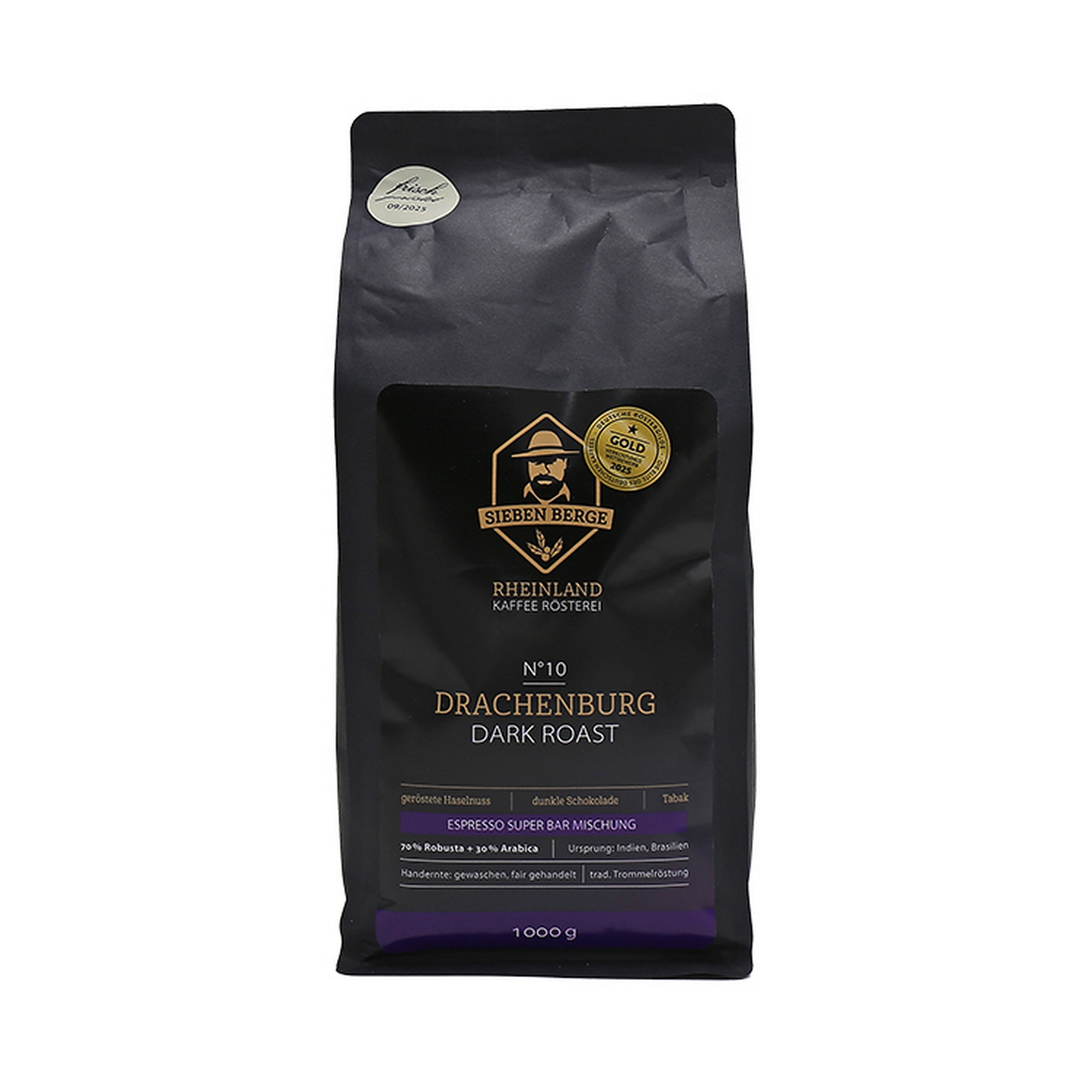 Sieben Berge Drachenburg Dark Roast Kaffee